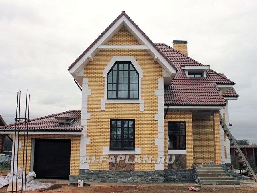 Строительство дома по проекту 38E - фото №7