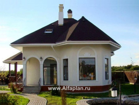 Проекты домов Альфаплан - «Душечка» - небольшой дом с мансардой - превью дополнительного изображения №6