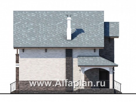 «Виконт» - проект дома с мансардой, с отличной планировкой - превью фасада дома