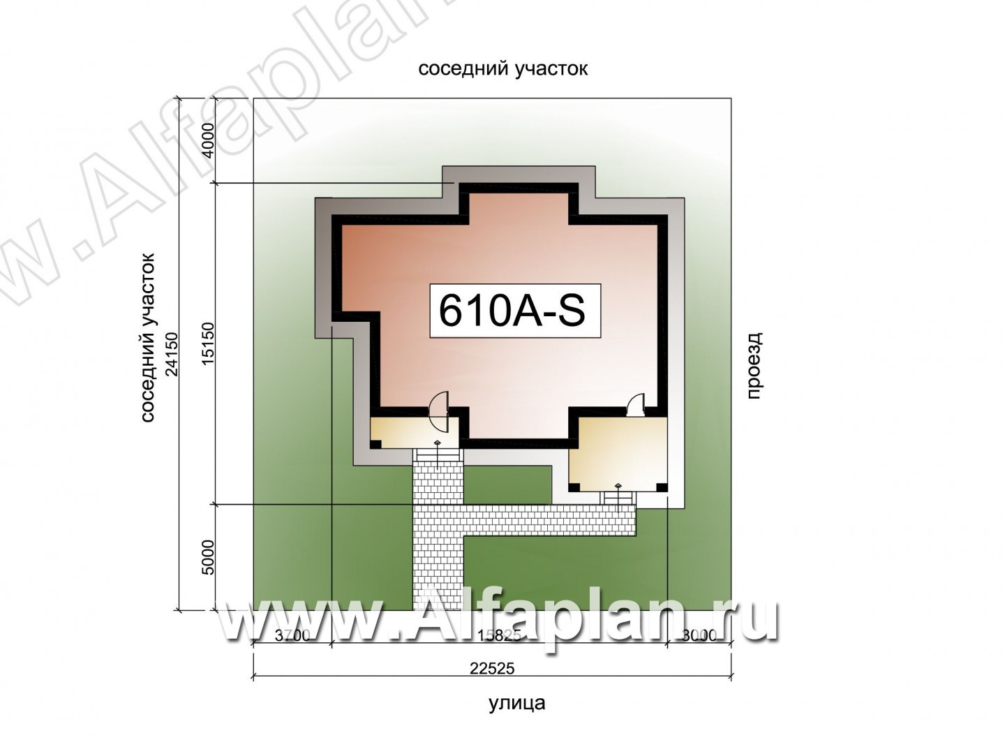 «Эрато» - красивый дом, проект одноэтажного коттеджа, с террасой, в современном стиле - дизайн дома №1