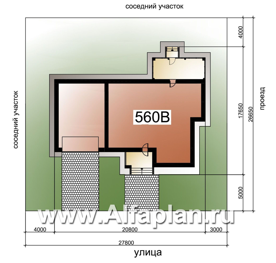 «Прайд» - проект современного двухэтажного дома, мастер спальня, с террасой и сауной, гараж на 2 авто - дизайн дома №3