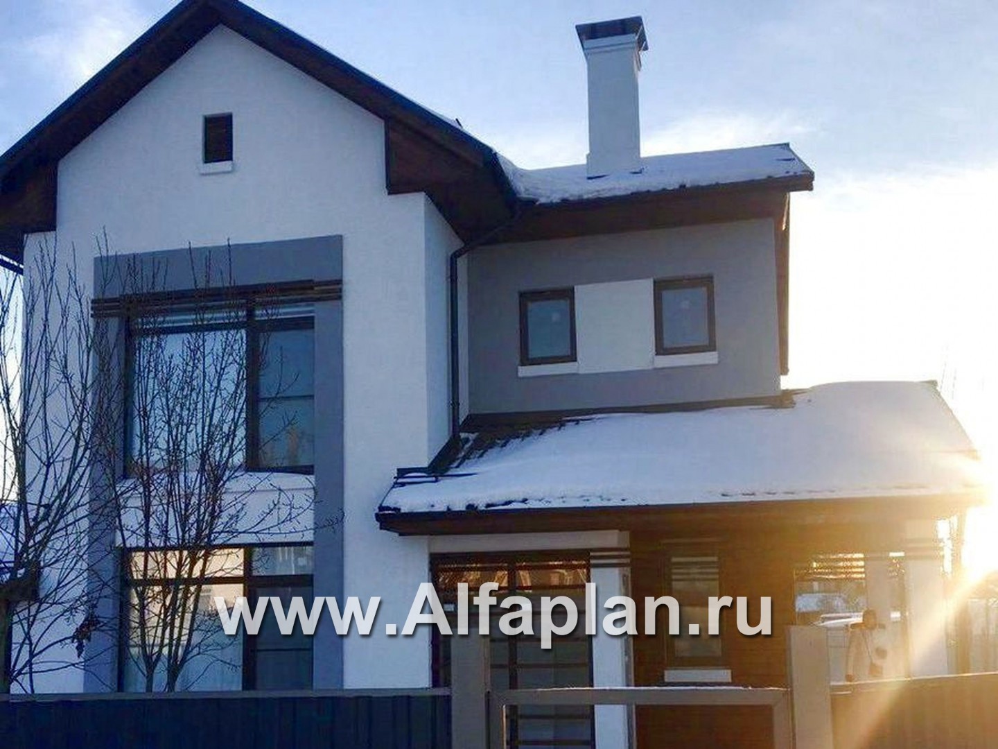 Проекты домов Альфаплан - «Каюткомпания» - экономичный дом для небольшой семьи и маленького участка - дополнительное изображение №2