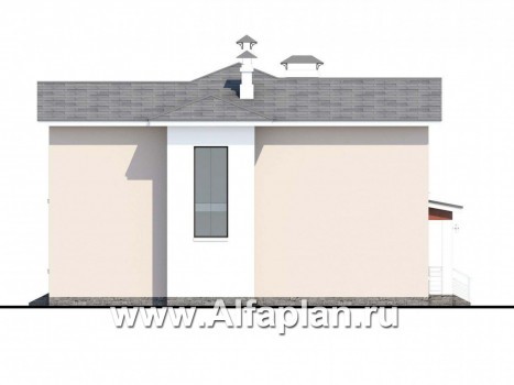 Проекты домов Альфаплан - «Платина» - современный дом в европейской традиции - превью фасада №2