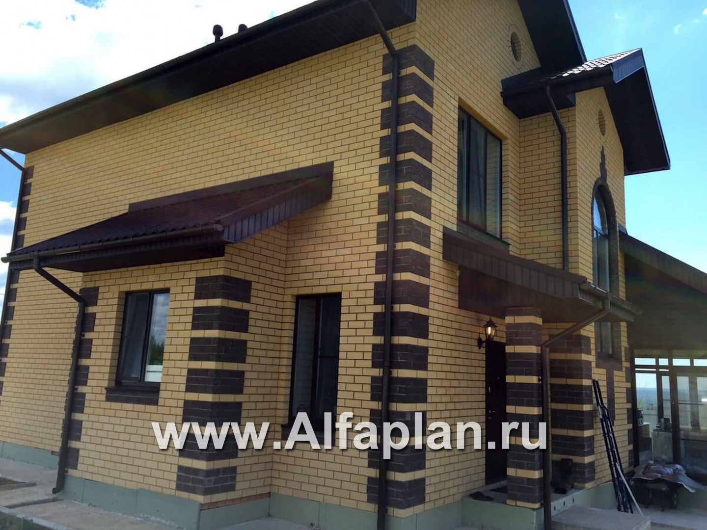 Проекты домов Альфаплан - Кирпичный дом «Прагма» для небольшой семьи - дополнительное изображение №8